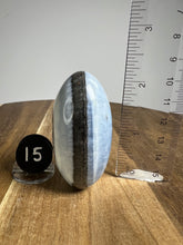 Load image into Gallery viewer, Lingam - Blue Opal with Chalcedony from India