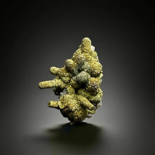 Load image into Gallery viewer, Chalcopyrite Botryoidal Stalactites on Calcite – Cabinet Specimen | Tongshankou Mine, Edong, Daye, Huangshi Prefecture, Hubei Province, China
