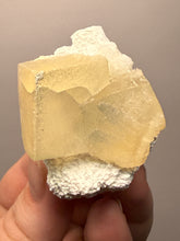 Load image into Gallery viewer, Rare Druzy Golden “Diamond” Calcite on Zeolite Matrix — Maharashtra, India | Collector Cabinet Specimen