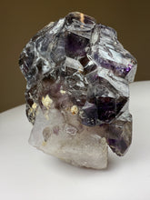 Load image into Gallery viewer, Elestial Smokey Amethyst Cluster as Secondary Quartz Growth • Brazil