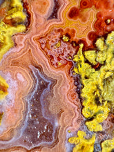 Load image into Gallery viewer, Pink Yellow Red Moroccan Agate | High Atlas Mountains •UNPOLISHED LAPIDARY SLAB