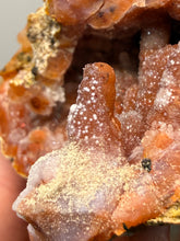Load image into Gallery viewer, “Goblin Chalcedony” Pink & Orange Druzy Botryoidal Stalactites — Tichka Massif, High Atlas, Morocco