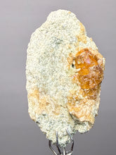 Load image into Gallery viewer, Hessonite Garnet Cluster on Matrix – Natural Collector Specimen from Pakistan | High-Grade Orange-Red Garnet Crystals