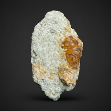 Load image into Gallery viewer, Hessonite Garnet Cluster on Matrix – Natural Collector Specimen from Pakistan | High-Grade Orange-Red Garnet Crystals
