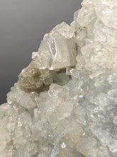 Load image into Gallery viewer, 4” Clear Druzy Apophyllite on Champagne Heulandite – Deccan Traps Zeolite Cluster | Maharashtra, India