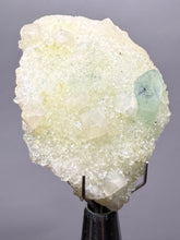 Load image into Gallery viewer, Luminous Mint Apophyllite with Glittering Druzy Sugar Quartz – India