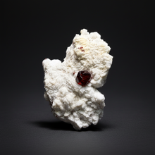Load image into Gallery viewer, High-Grade Naturally Faceted Red Spessartine Garnet on Matrix — Skardu, Pakistan