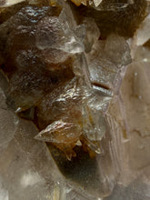 Load image into Gallery viewer, Isometric Fluorite & Scalenohedral Calcite Specimen | Pakistan Mineral Collector Display Piece
