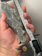Load image into Gallery viewer, Druzy Chalcedony Stalactite with Druzy Clear Apophyllite | Maharashtra, India