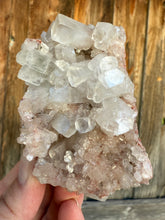 Load image into Gallery viewer, Mint Green + Pink Apophyllite + Pink Heulandite • Maharashtra, India