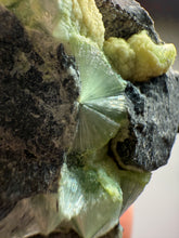 Load image into Gallery viewer, High-Grade Green Wavellite Collectors Specimen - Radiating Botryoidal Crystal Formation - Arkansas, USA