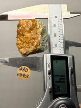 Load image into Gallery viewer, Hessonite Garnet Cluster on Matrix – Natural Collector Specimen from Pakistan | High-Grade Orange-Red Garnet Crystals
