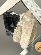 Load image into Gallery viewer, Blue Cap Tourmaline on Quartz Specimen – Pakistan