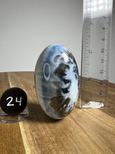 Load image into Gallery viewer, Lingam - Blue Opal with Chalcedony from India