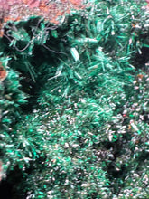 Load image into Gallery viewer, Brochantite Collector Mineral Specimen – Vivid Green Copper Crystals from Morocco