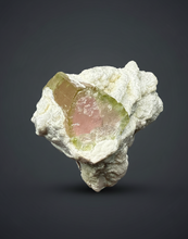 Load image into Gallery viewer, Watermelon Tourmaline on Matrix – Collector Mineral Specimen from Pakistan