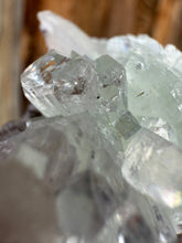 Load image into Gallery viewer, Light Mint Green Radial (Disco Ball) Apophyllite + Pink Stilbite • Maharashtra, India