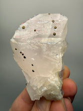 Load image into Gallery viewer, Pink Pagoda Calcite with Chalcopyrite Speckles | China | Collector Mineral Specimen