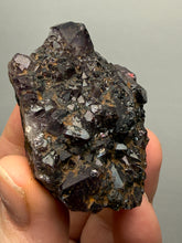 Load image into Gallery viewer, Premium Hematite-Phantom Deep Magenta Ametrine Cluster | Deccan Traps, India | Collector Mineral Specimen