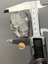 Load image into Gallery viewer, Lustrous Apophyllite over Red Heulandite (Zeolite Pocket) — Deccan Traps, Maharashtra, India
