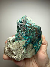Load image into Gallery viewer, 4” Polished Native Copper in Chrysocolla — Display Specimen (Indonesia)