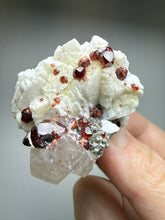 Load image into Gallery viewer, High-Grade Naturally Faceted Red Spessartine Garnet on Matrix — Skardu, Pakistan
