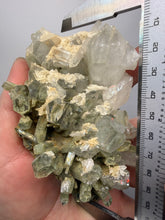 Load image into Gallery viewer, Chlorite-Included Quartz Cluster (Green Phantom Quartz) – Pakistan Mineral Specimen