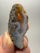 Load image into Gallery viewer, Polished Malawi Agate Half – High-Grade African Banded Agate Display Specimen