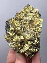 Load image into Gallery viewer, 3.3” New Find: Huanzala Mine Peru Sphalerite + Chalcopyrite + Apatite + Calcite + Quartz | Collector Display Specimen