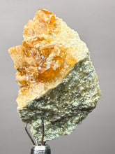 Load image into Gallery viewer, Hessonite Garnet Cluster on Matrix – Natural Collector Specimen from Pakistan | High-Grade Orange-Red Garnet Crystals