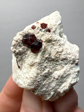 Load image into Gallery viewer, High-Grade Naturally Faceted Red Spessartine Garnet on Matrix — Skardu, Pakistan