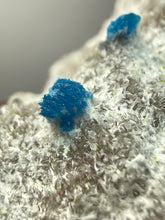 Load image into Gallery viewer, Rare Electric Blue Cavansite on Druzy Matrix – Collector Mineral Specimen | India