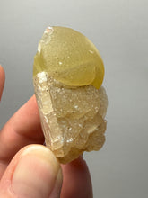 Load image into Gallery viewer, Rare Botryoidal Yellow Fluorite on Quartz Matrix Collector Mineral Specimen – Maharashtra, India