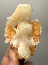 Load image into Gallery viewer, Orange Heulandite and Cream Stilbite Zeolite Cluster – India (Collector Mineral Specimen)