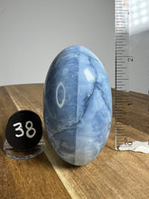 Load image into Gallery viewer, Lingam - Blue Opal with Chalcedony from India