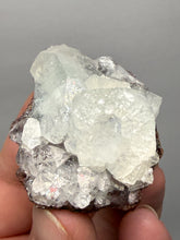 Load image into Gallery viewer, Lustrous Apophyllite over Red Heulandite (Zeolite Pocket) — Deccan Traps, Maharashtra, India