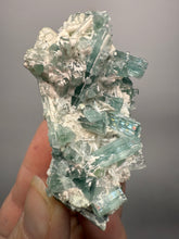 Load image into Gallery viewer, Blue Indicolite Tourmaline on Matrix – Pegmatite Mineral Specimen from Pakistan