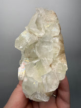 Load image into Gallery viewer, High-Grade Light Green Apophyllite on Pink Stilbite Zeolite | Indian Collector Mineral Specimen