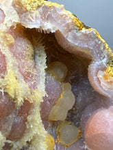 Load image into Gallery viewer, “Goblin Chalcedony” Pink & Orange Druzy Botryoidal Stalactites— Tichka Massif, High Atlas, Morocco