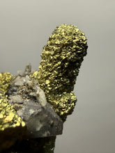 Load image into Gallery viewer, Chalcopyrite Botryoidal Stalactites on Calcite – Cabinet Specimen | Tongshankou Mine, Edong, Daye, Huangshi Prefecture, Hubei Province, China