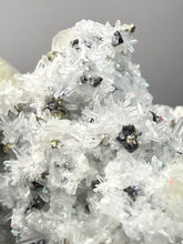 Load image into Gallery viewer, 2” New Find: Huanzala Mine Peru Sphalerite + Chalcopyrite + Apatite + Calcite + Quartz | Collector Display Specimen