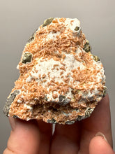 Load image into Gallery viewer, Peach Druzy Heulandite on Matrix – India | Rare Peach Crystal Mineral Specimen for Collectors & Display