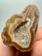 Load image into Gallery viewer, Polished Malawi Agate Half – High-Grade African Banded Agate Display Specimen