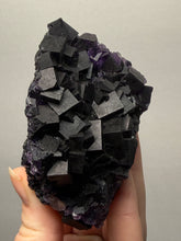 Load image into Gallery viewer, High-Grade Rare Purple-Green-Blue Cubic Fluorite | Cabinet Mineral Collector Specimen | Zhejiang Province, China