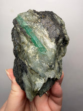 Load image into Gallery viewer, Emerald Variety Green Beryl on Matrix | Northern Bahia, Brazil | Collector Mineral Display Specimen