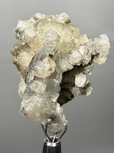 Load image into Gallery viewer, Druzy Apophyllite over Golden Calcite & Black Chalcedony Stalactites | Deccan Traps, Maharashtra, India