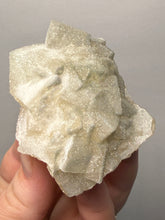 Load image into Gallery viewer, Rare Druzy Golden “Diamond” Calcite on Zeolite Matrix — Maharashtra, India | Collector Cabinet Specimen