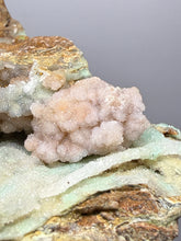 Load image into Gallery viewer, 7” Druzy Mint Green Smithsonite Cluster — Indonesia | Collector Mineral Specimen
