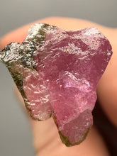 Load image into Gallery viewer, Raw Bi-Color Pink and Green Tourmaline Crystal Specimen | Ocean View Mine, Pala, California, USA