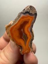 Load image into Gallery viewer, Polished Malawi Agate Half – High-Grade African Banded Agate Display Specimen